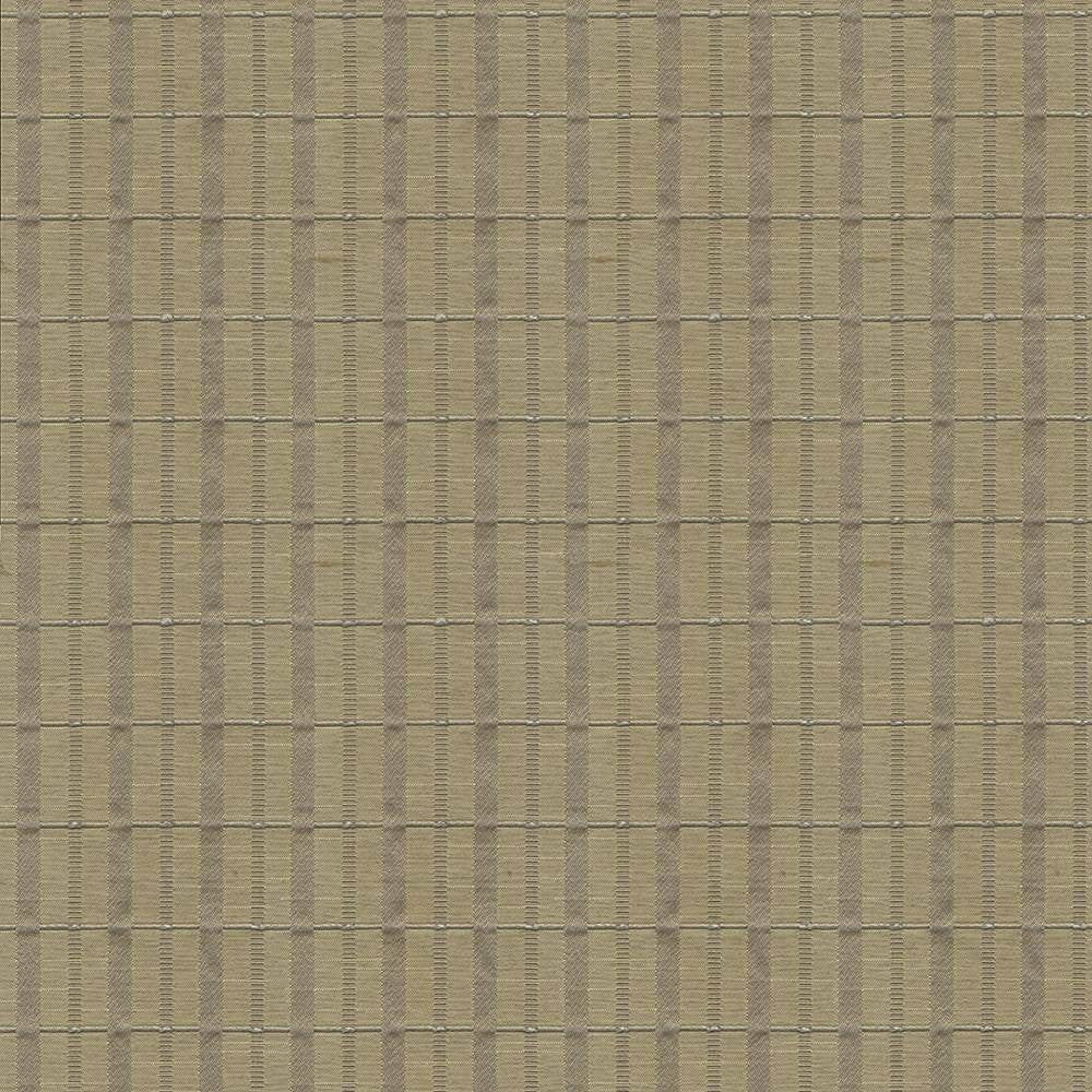 Crisscross Plaid Flax by Kasmir Fabric 1424 79% Polyester 14% Rayon 7% Cotton USA 36,000 Wyzenbeek Double Rubs H: 1 3/8 inches, V:1 4/8 inches 56 - 57 - Fabric Carolina - Kasmir