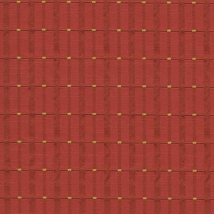 Crisscross Plaid Tomato by Kasmir Fabric 1423 79% Polyester 14% Rayon 7% Cotton USA 36,000 Wyzenbeek Double Rubs H: 1 3/8 inches, V:1 4/8 inches 56 - 57 - Fabric Carolina - Kasmir
