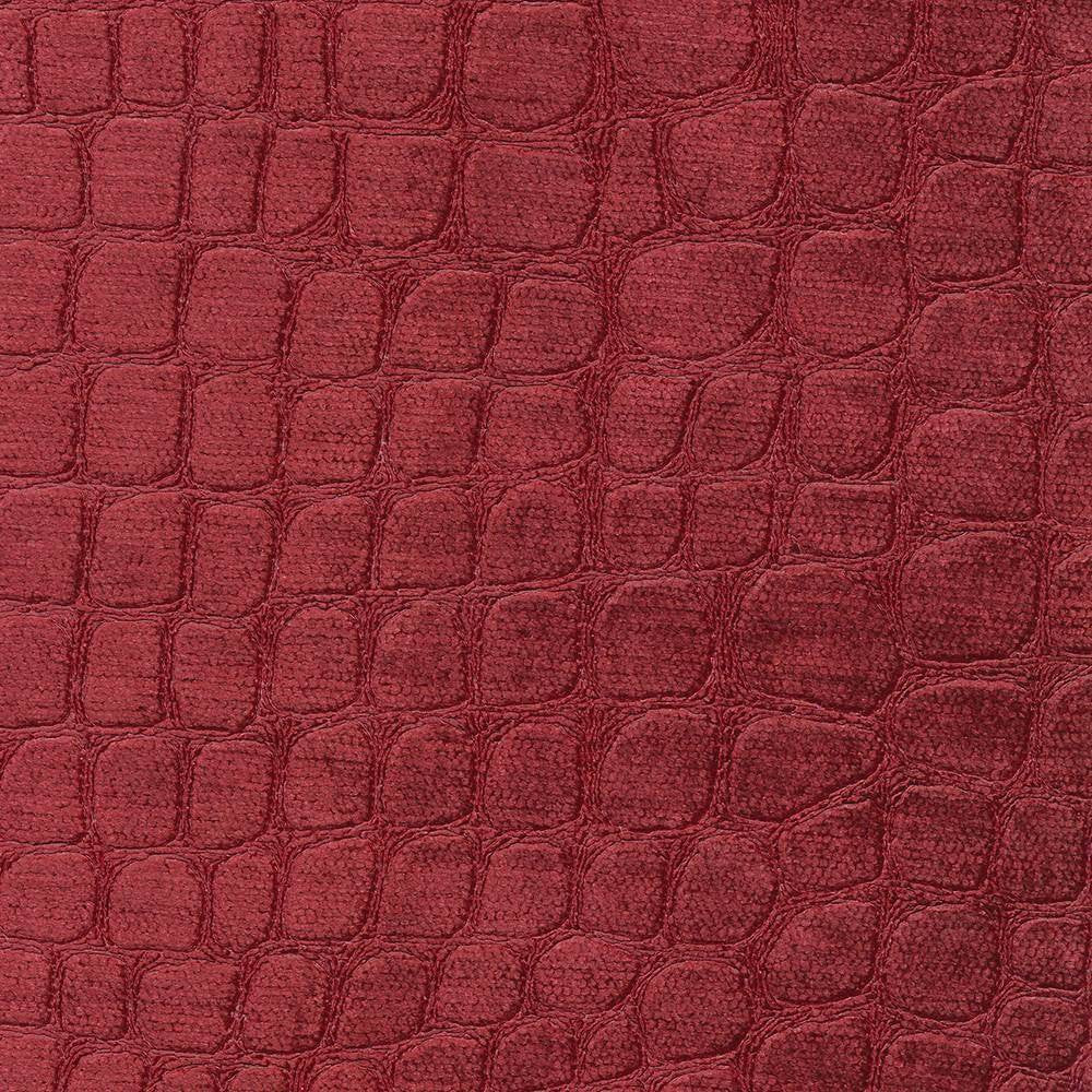 Croc Merlot by Kasmir Fabric 1422 100% Polyester CHINA 60,000 Wyzenbeek Double Rubs H: 6 6/8 inches, V:13 6/8 inches 54 - Fabric Carolina - Kasmir