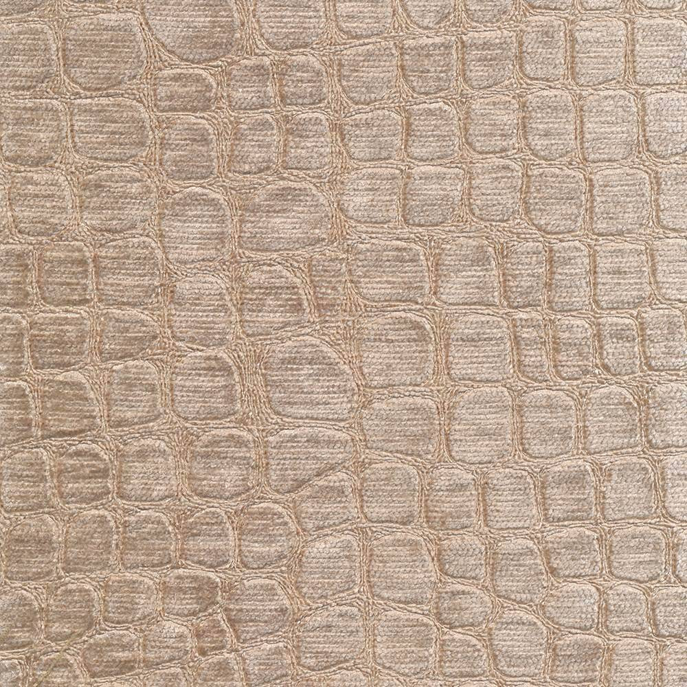 Croc Sandstone by Kasmir Fabric 1422 100% Polyester CHINA 60,000 Wyzenbeek Double Rubs H: 6 6/8 inches, V:13 6/8 inches 54 - Fabric Carolina - Kasmir
