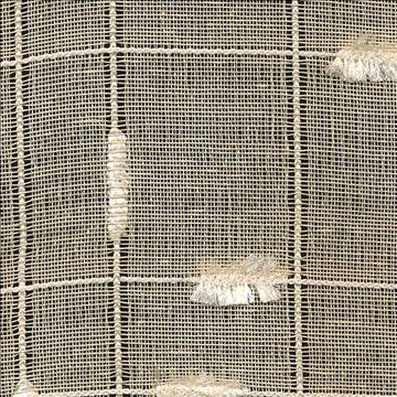 Crosstown Sheer Buff by Kasmir Fabric 5012 100% Polyester TURKEY Not Tested H: 4 inches, V: 4 3/8 inches 59 - 60 - Fabric Carolina - Kasmir