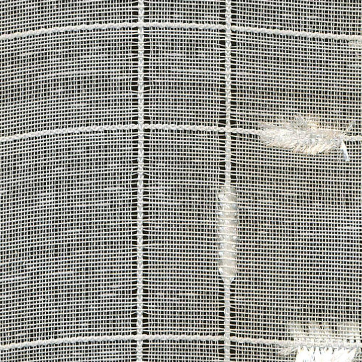 Crosstown Sheer Vanilla by Kasmir Fabric 5012 100% Polyester TURKEY Not Tested H: 4 inches, V:4 3/8 inches 59 - 60 - Fabric Carolina - Kasmir