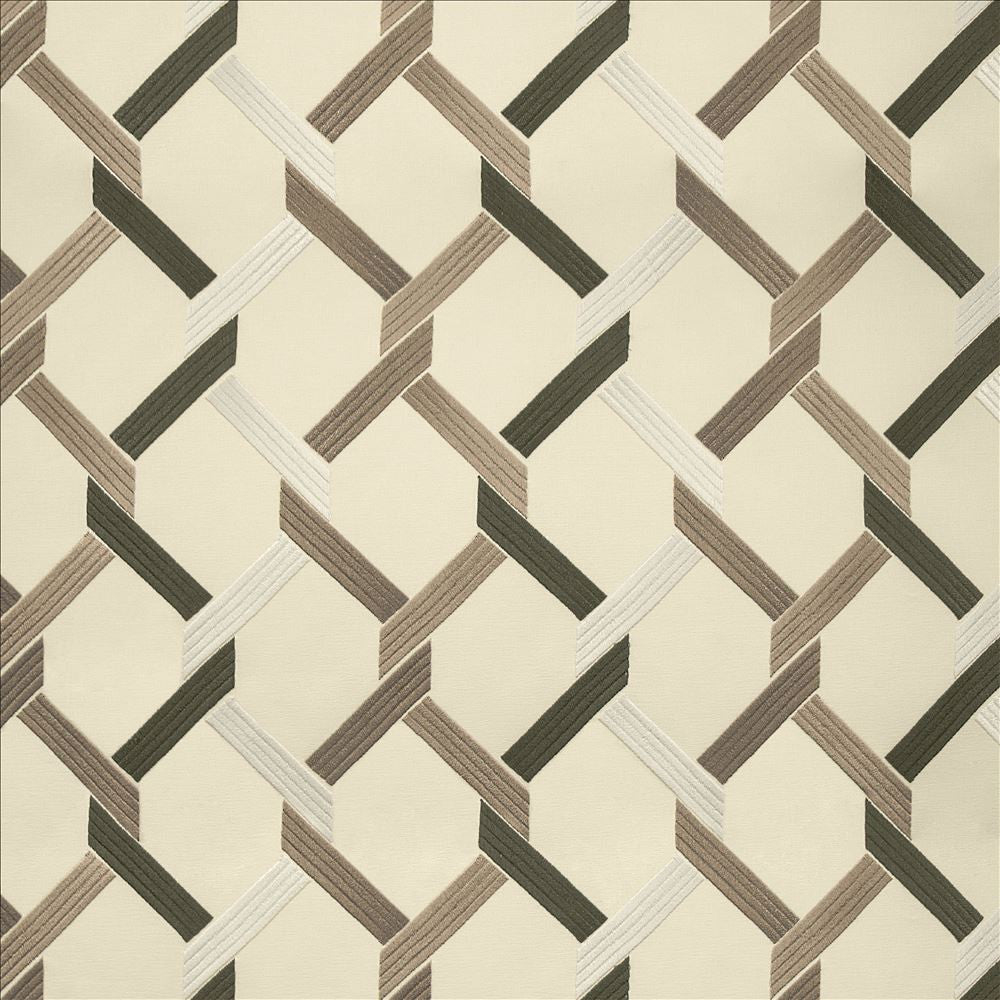 Crosswise Silver by Kasmir Fabric 1466 100% Polyester
 INDIA 30,000 Wyzenbeek Double Rubs </p><p>Repeat: Horizontal: 7 4/8 inches and Vertical: 6 2/8 inches 54 - Fabric Carolina -