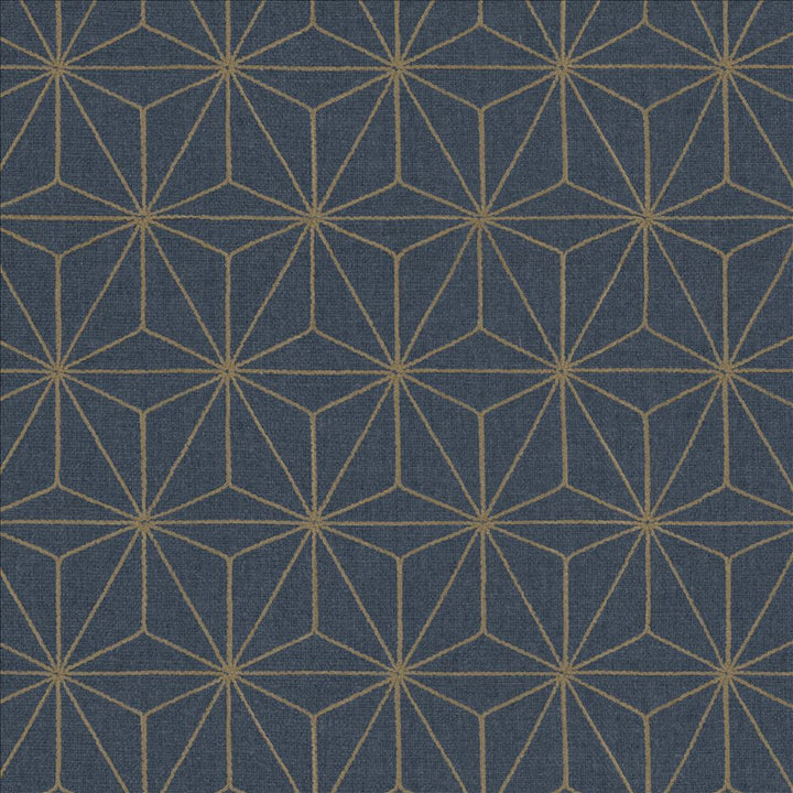 Cubes Navy by Kasmir Fabric 5156 100% Polyester
 INDIA Not Tested </p><p>Repeat: Horizontal: 3 4/8 inches and Vertical: 6 2/8 inches 54 - Fabric Carolina -