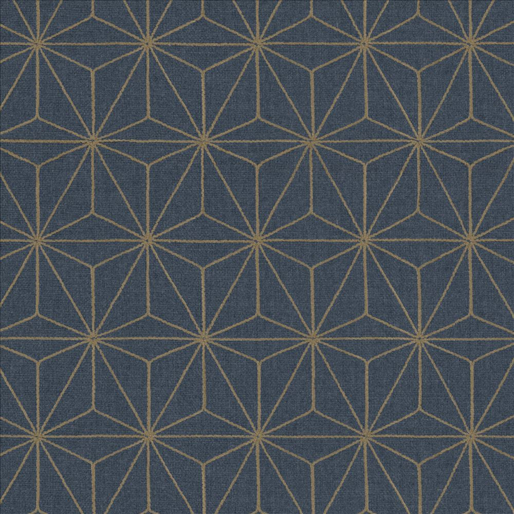 Cubes Navy  by Kasmir Fabric See sample 100% Polyester
 INDIA Not Tested </p><p>Repeat: Horizontal: 3 4/8 inches and Vertical: 6 2/8 inches 54  - Fabric Carolina -