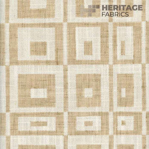Cubic Whitelinen by Roth & Tompkins Fabric