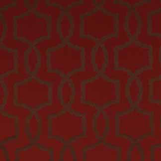 Cullman Crimson 1371811000 by Carole Fabric Exclusive Intuition 100% Polyester-heatset Usa H: 7 1/2"V, 7 1/2"H  60" Minimum (See sample for specifics) - Fabric Carolina - Carole Exclusive