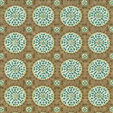 Cute As A Button Green Tea by Kasmir Fabric 1420 55% Linen 45% Rayon USA 30,000 Wyzenbeek Double Rubs H: 13 4/8 inches, V: 13 4/8 inches 54 - 55 - Fabric Carolina - Kasmir