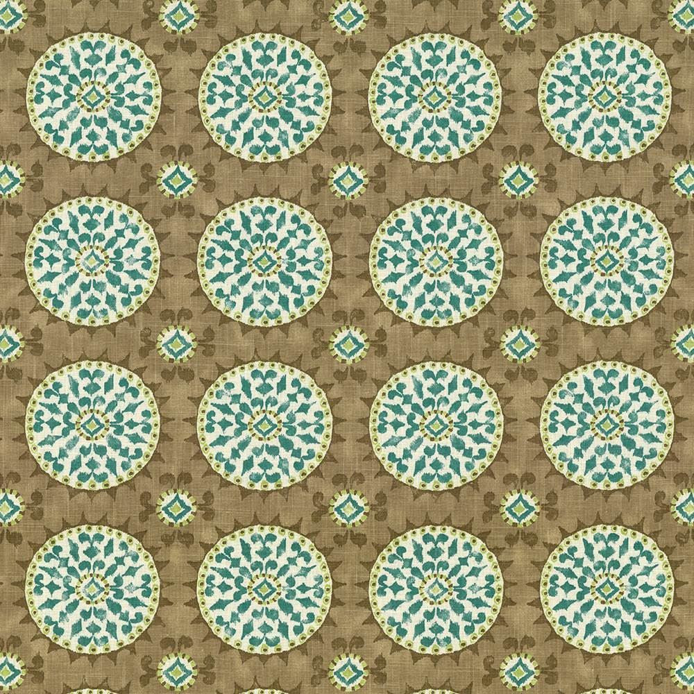 Cute As A Button Green Tea by Kasmir Fabric 1420 55% Linen
45% Rayon
 USA </p><p>Repeat: Horizontal: 13 4/8 inches and Vertical: 13 4/8 inches 54 - 55 - Fabric Carolina -