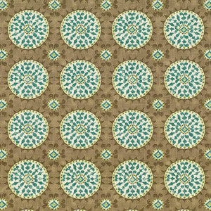 Cute As A Button Green Tea by Kasmir Fabric