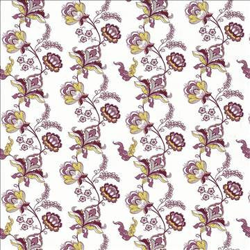 Cutting Garden Damson by Kasmir Fabric 1427 100% Cotton TURKEY Not Tested H: 27 2/8 inches, V: 17 6/8 inches 55 - Fabric Carolina - Kasmir