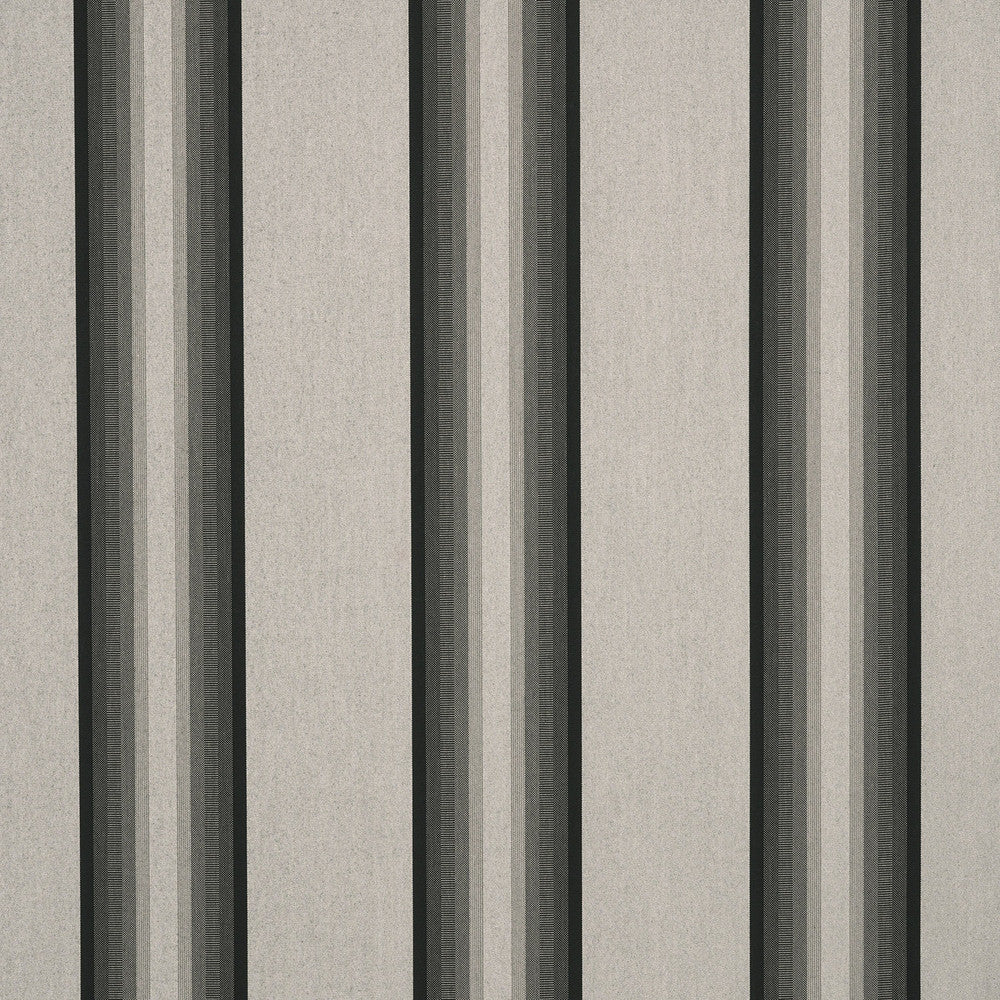 4799 Grey / Black / White by Sunbrella Fabric Sunbrella Awning Stripes 100% Sunbrella® Acrylic USA or Imported 10-Year Horizontal: and Vertical: 46 in. - Fabric Carolina -
