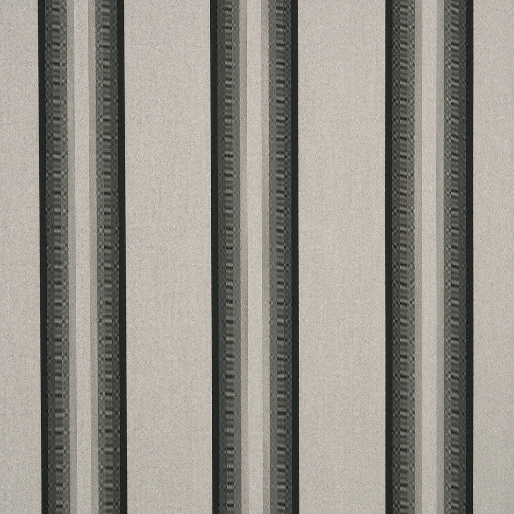 4799 Grey / Black / White by Sunbrella Fabric Sunbrella Awning Stripes 100% Sunbrella® Acrylic USA or Imported 10-Year Horizontal: and Vertical: 46 in. - Fabric Carolina -