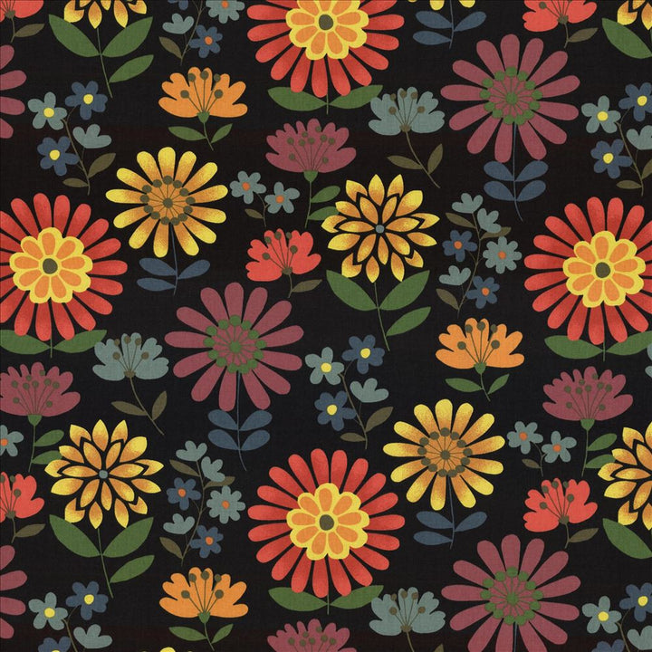 Daisy Daze Fiesta by Kasmir Fabric 5078 100% Cotton
 TURKMENISTAN </p><p>Repeat: Horizontal: 27 inches and Vertical: 25 2/8 inches 54 - 55 - Fabric Carolina -