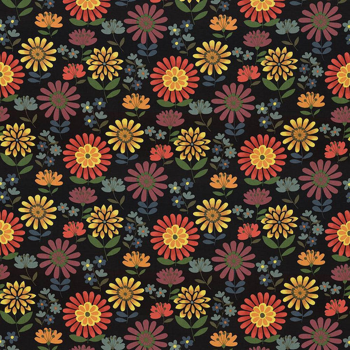Daisy Daze Fiesta by Kasmir Fabric 5078 100% Cotton
 TURKMENISTAN </p><p>Repeat: Horizontal: 27 inches and Vertical: 25 2/8 inches 54 - 55 - Fabric Carolina -