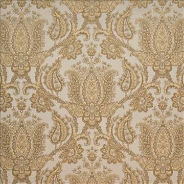 Dalton Paisley Beige by Kasmir Fabric 1396 75% Polyester 25% Rayon CHINA 21,000 Wyzenbeek Double Rubs H: 28 4/8 inches, V: 20 6/8 inches 54 - 56 - Fabric Carolina - Kasmir