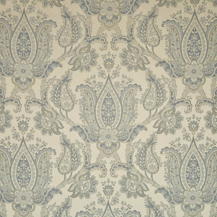 Dalton Paisley Glacier  by Kasmir Fabric See sample 75% Polyester
25% Rayon
 CHINA 21,000 Wyzenbeek Double Rubs </p><p>Repeat: Horizontal: 28 4/8 inches and Vertical: 20 6/8 inches 54  - Fabric Carolina -