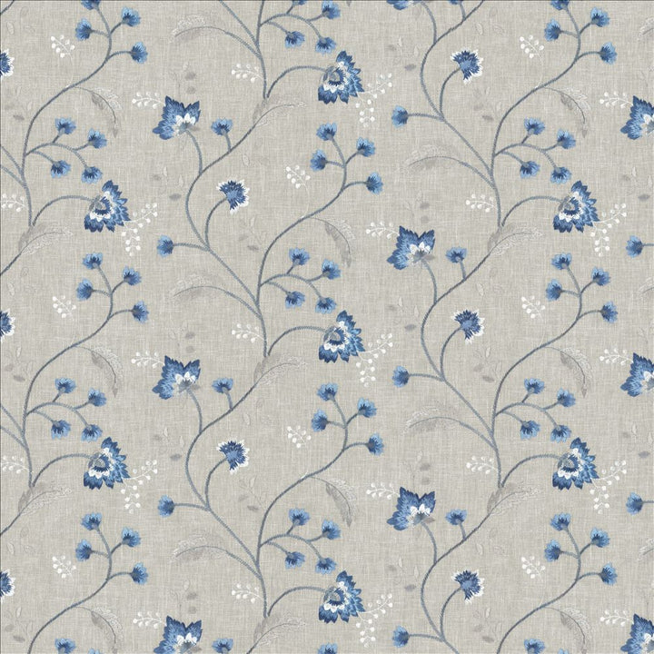 Dandy Floral Cornflower by Kasmir Fabric 1467 52% Cotton
48% Polyester
 INDIA </p><p>Repeat: Horizontal: 17 2/8 inches and Vertical: 8 7/8 inches 52 - Fabric Carolina -