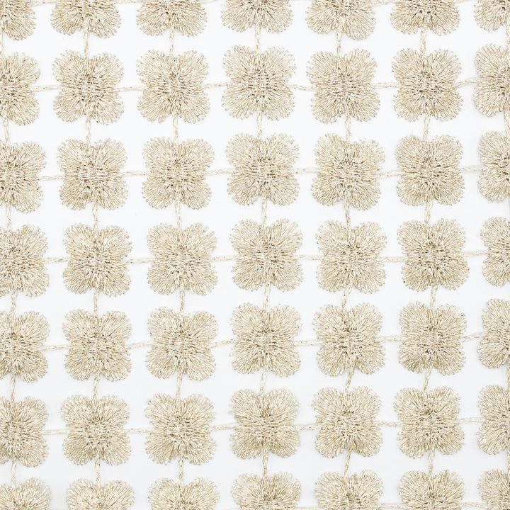 Daphne Cream by Europatex Fabric Daphne & Twinkle 100% Polyester 01.00" H, 01.00" V 110.00 inches - Fabric Carolina -