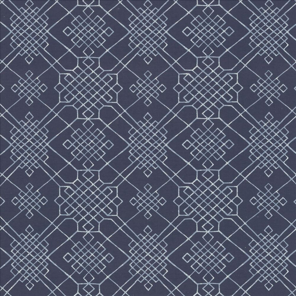 Dara Blue by Kasmir Fabric 1454 55% Linen
45% Cotton
 CHINA </p><p>Repeat: Horizontal: 13 4/8 inches and Vertical: 13 4/8 inches 54 - Fabric Carolina -