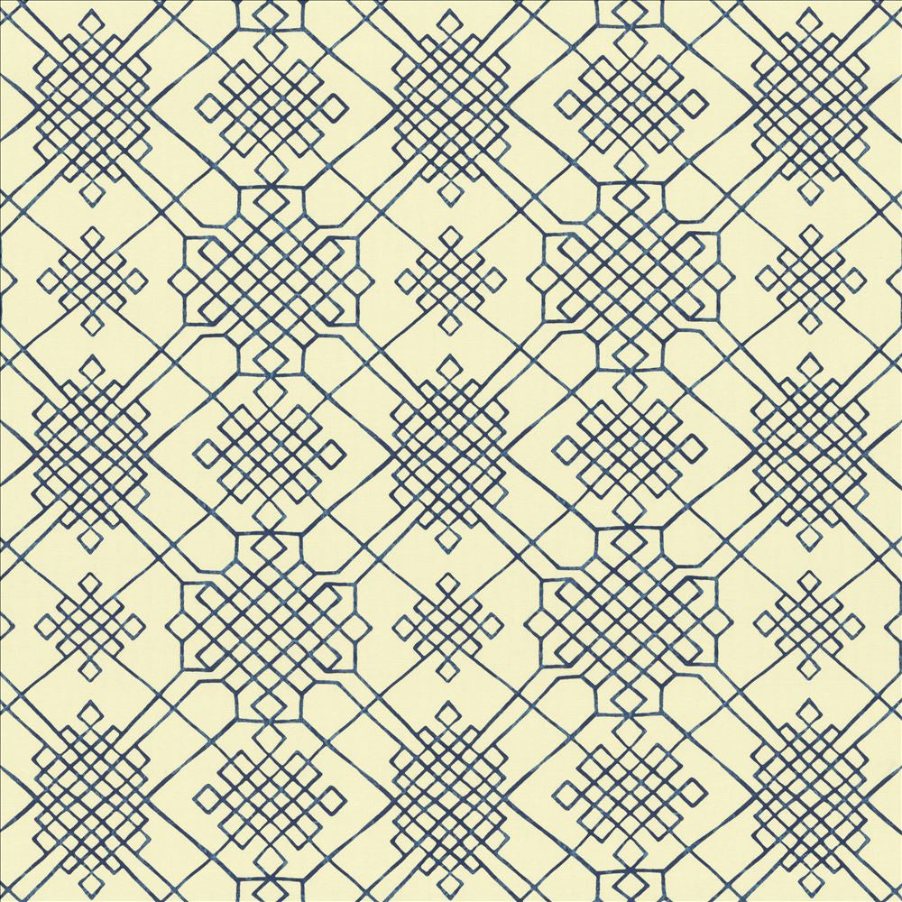 Dara Indigo by Kasmir Fabric 5154 55% Linen 45% Cotton CHINA 15,000 Wyzenbeek Double Rubs Horizontal: 13 4/8 inches and Vertical: 13 4/8 inches 54 - Fabric Carolina -
