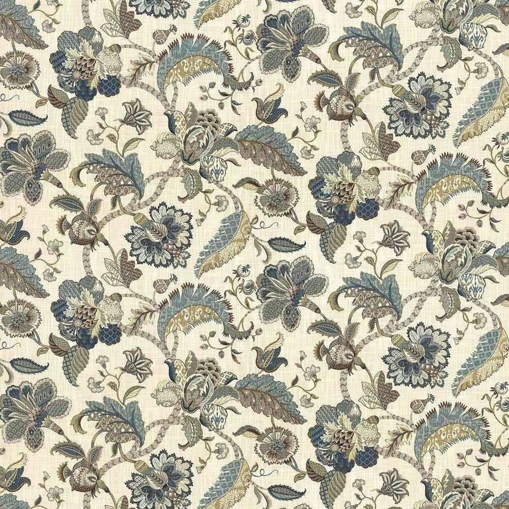 Darby Hill French Blue by Kasmir Fabric 5081 100% Cotton USA 15,000 Wyzenbeek Double Rubs H: 54 inches, V:27 inches 54 - Fabric Carolina - Kasmir