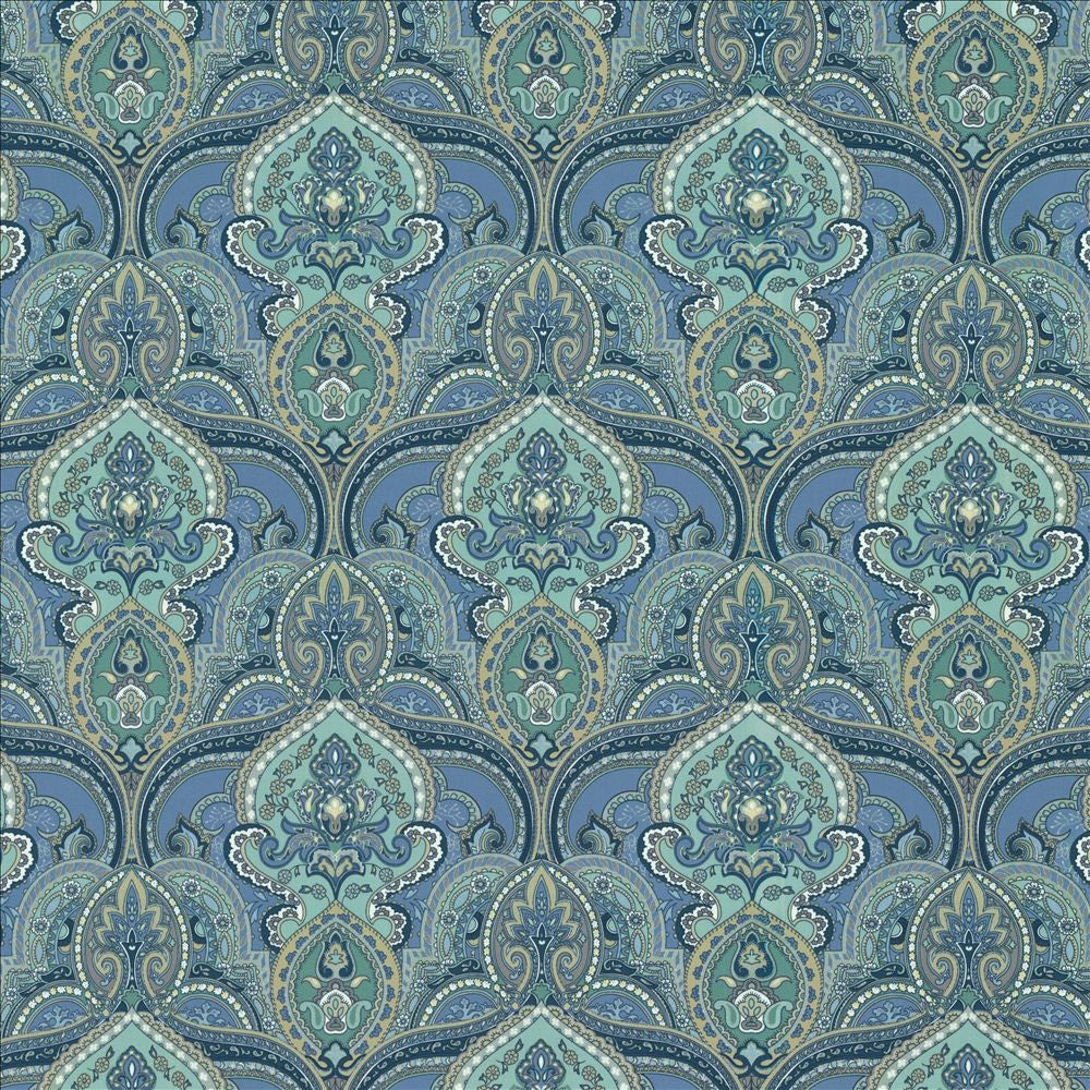 Daria Bluebird by Kasmir Fabric 1456 100% Cotton
 CHINA 6,000 Wyzenbeek Double Rubs Horizontal: 9 2/8 inches and Vertical: 13 4/8 inches 54 - Fabric Carolina -