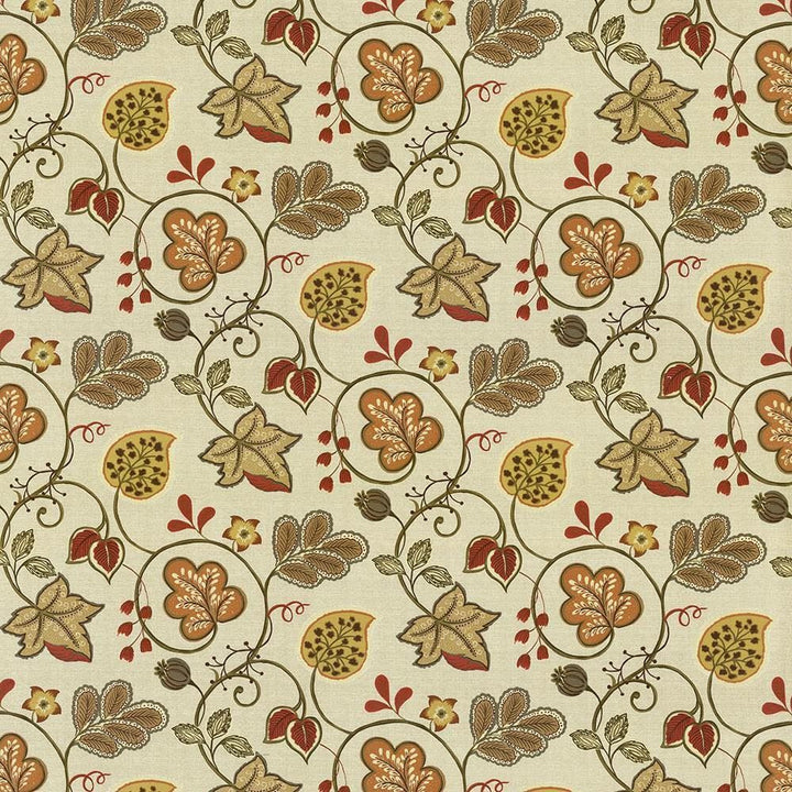 Darjeeling Harvest  by Kasmir Fabric See sample 100% Cotton
 PAKISTAN 15,000 Wyzenbeek Double Rubs </p><p>Repeat: Horizontal: 27 inches and Vertical: 25 2/8 inches 54  - Fabric Carolina -