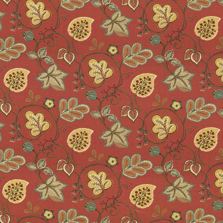 Darjeeling Sangria by Kasmir Fabric 5063 100% Cotton PAKISTAN 15,000 Wyzenbeek Double Rubs H: 27 inches, V:25 2/8 inches 54 - 55 - Fabric Carolina - Kasmir
