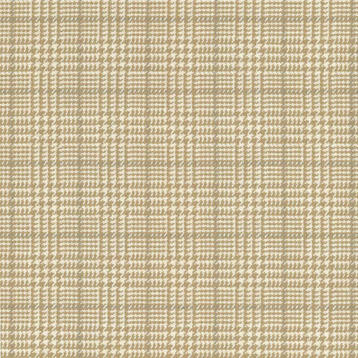 Dashing Plaid Cream by Kasmir Fabric 5066 75% Cotton 25% Acrylic USA 15,000 Wyzenbeek Double Rubs H: 2 inches, V:2 inches 54 - 58 - Fabric Carolina - Kasmir