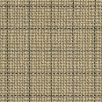 Dashing Plaid Khaki by Kasmir Fabric 5066 75% Cotton 25% Acrylic USA 15,000 Wyzenbeek Double Rubs H: 2 inches, V: 2 inches 54 - 58 - Fabric Carolina - Kasmir