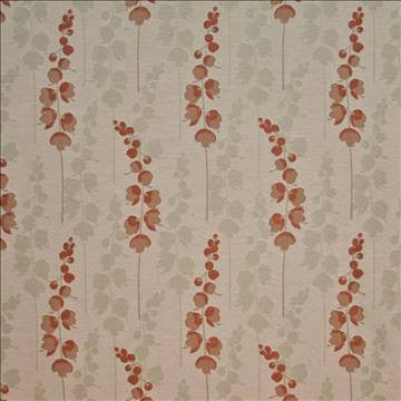 Deavers Garden Terracotta by Kasmir Fabric 1397 55% Polyester 45% Cotton TURKEY Not Tested H: 14 1/8 inches, V: 22 inches 59 - Fabric Carolina - Kasmir