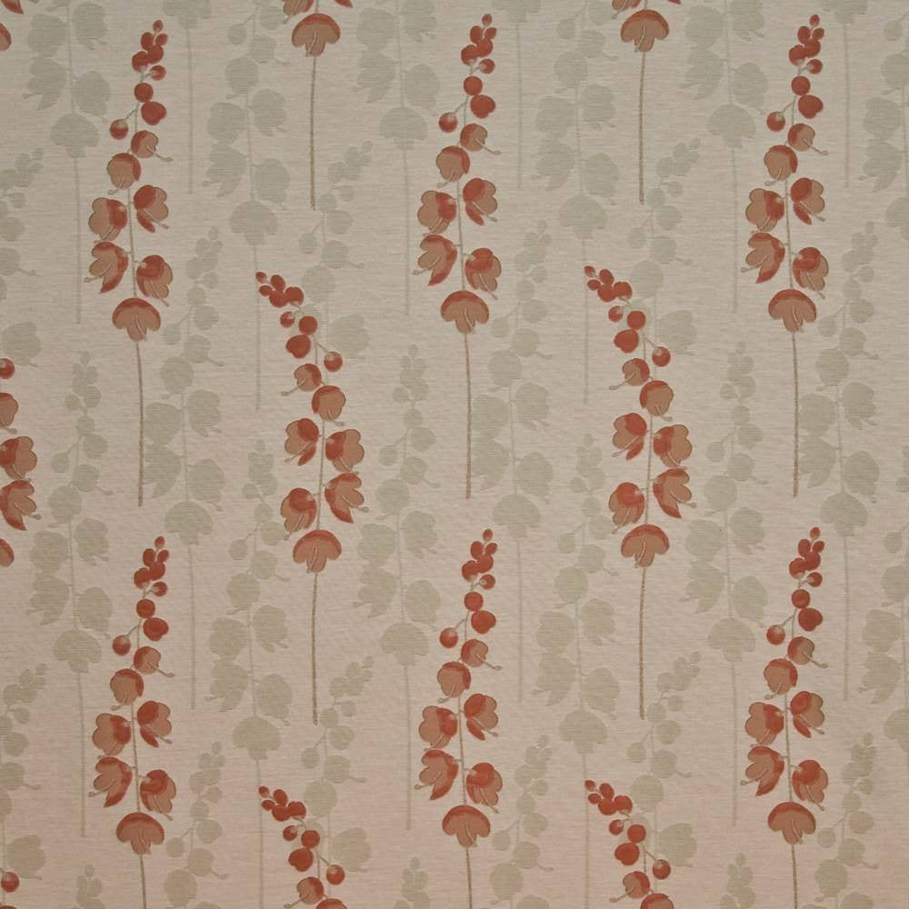 Deavers Garden Terracotta by Kasmir Fabric 1397 55% Polyester 45% Cotton TURKEY Not Tested H: 14 1/8 inches, V:22 inches 59 - Fabric Carolina - Kasmir