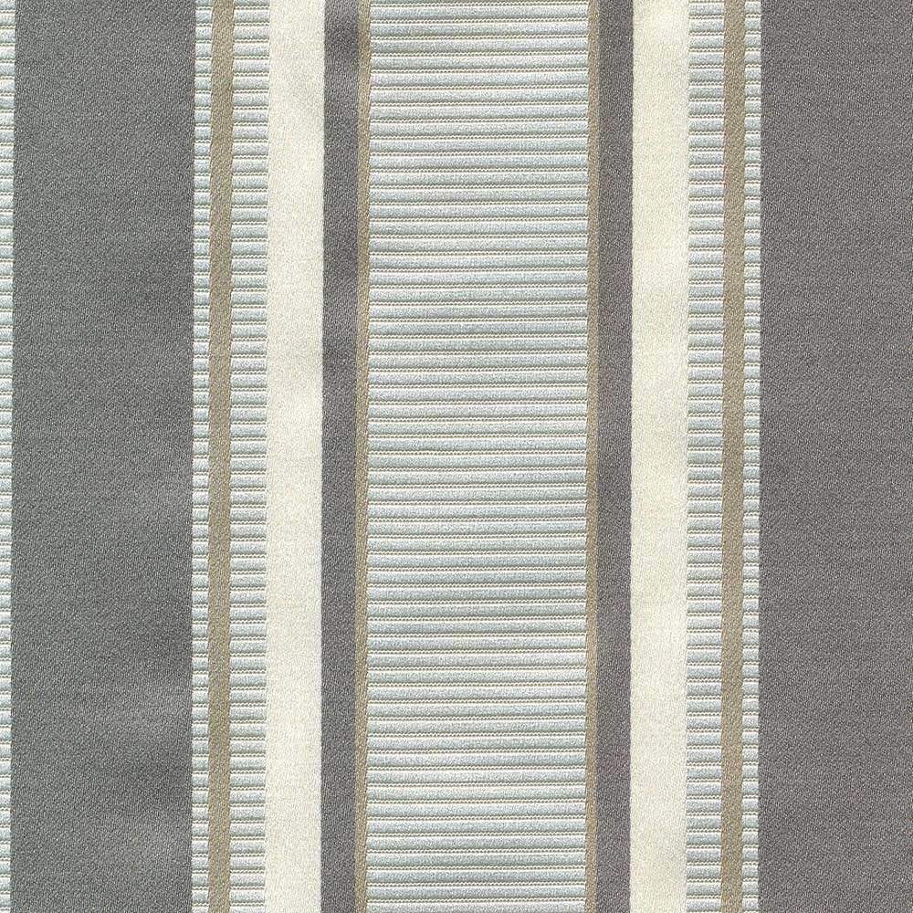 Delano Stripe Fog by Kasmir Fabric 1421 61% Cotton 39% Polyester INDIA 30,000 Wyzenbeek Double Rubs H: 3 7/8 inches, V:N/A 54 - 55 - Fabric Carolina - Kasmir