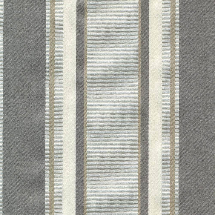 Delano Stripe Fog by Kasmir Fabric 1421 61% Cotton 39% Polyester INDIA 30,000 Wyzenbeek Double Rubs H: 3 7/8 inches, V:N/A 54 - 55 - Fabric Carolina - Kasmir