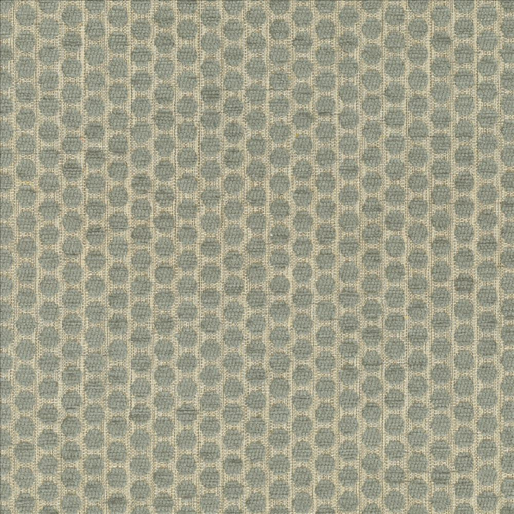 Delightful Dots Blue Haze  by Kasmir Fabric See sample 42% Acrylic
33% Polyester
25% Cotton
 TURKEY 31,000 Martindale Cycles </p><p>Repeat: Horizontal: 1 inches and Vertical: 5/8 inches 54  - Fabric Carolina -