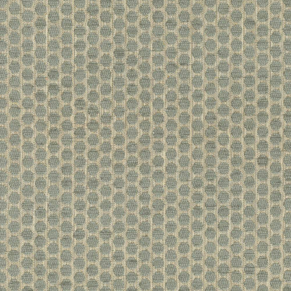 Delightful Dots Blue Haze by Kasmir Fabric 1441 42% Acrylic 33% Polyester 25% Cotton TURKEY 31,000 Martindale Cycles H: 1 inches, V:5/8 inches 54 - Fabric Carolina - Kasmir