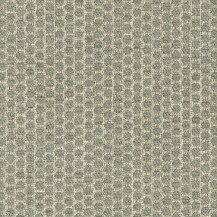 Delightful Dots Blue Haze by Kasmir Fabric 1441 42% Acrylic 33% Polyester 25% Cotton TURKEY 31,000 Martindale Cycles H: 1 inches, V:5/8 inches 54 - Fabric Carolina - Kasmir