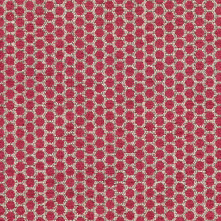 Delightful Dots Fuchsia by Kasmir Fabric 1440 42% Acrylic 33% Polyester 25% Cotton TURKEY 31,000 Martindale Cycles H: 1 inches, V:5/8 inches 54 - Fabric Carolina - Kasmir