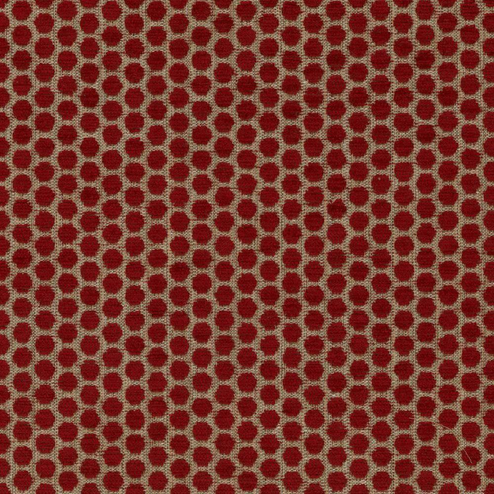 Delightful Dots Lipstick by Kasmir Fabric 1440 42% Acrylic 33% Polyester 25% Cotton TURKEY 31,000 Martindale Cycles H: 1 inches, V:5/8 inches 54 - Fabric Carolina - Kasmir
