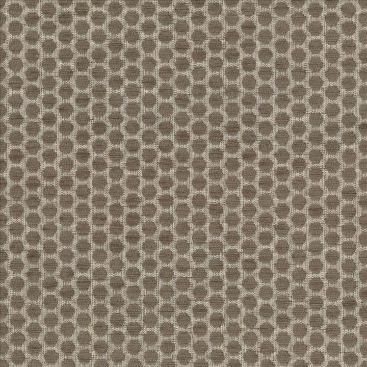 Delightful Dots Truffle  by Kasmir Fabric See sample 42% Acrylic
33% Polyester
25% Cotton
 TURKEY 31,000 Martindale Cycles </p><p>Repeat: Horizontal: 1 inches and Vertical: 5/8 inches 54  - Fabric Carolina -