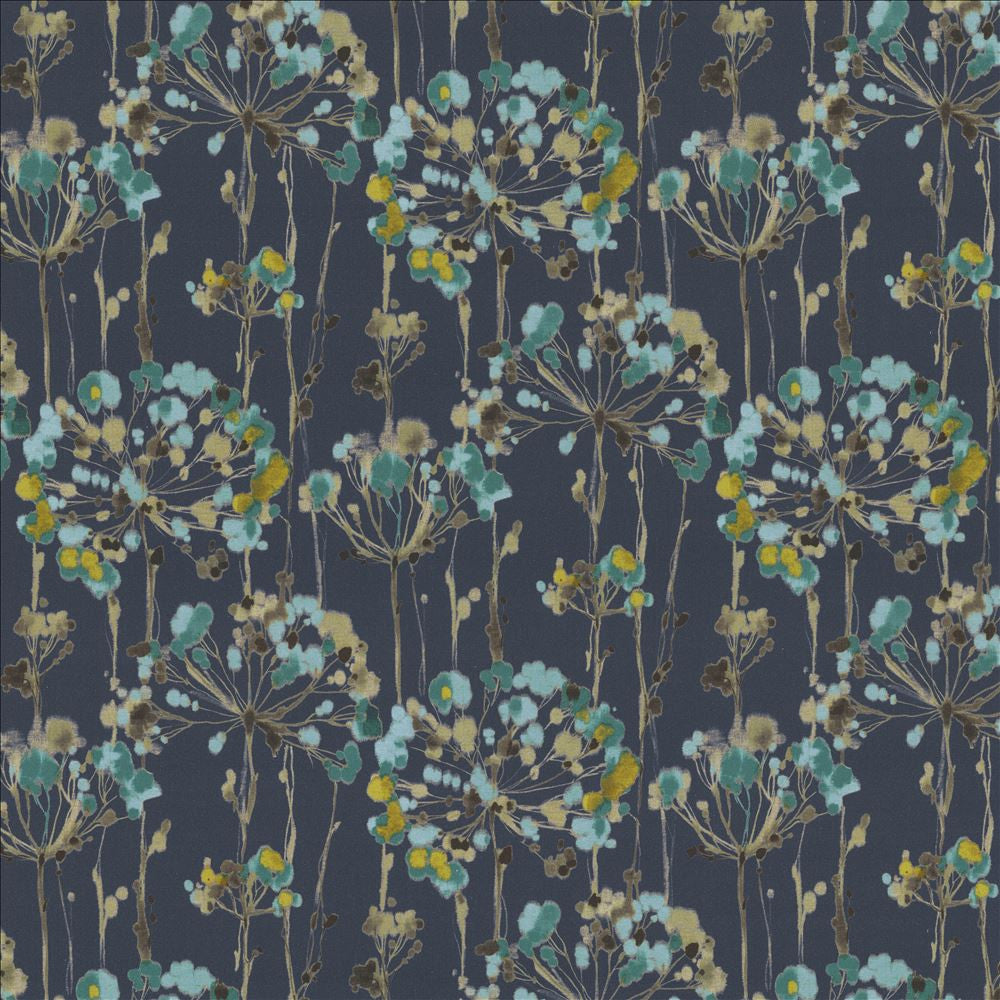 Delighting Navy by Kasmir Fabric 1467 100% Cotton
 INDIA </p><p>Repeat: Horizontal: 27 4/8 inches and Vertical: 24 2/8 inches 54 - Fabric Carolina -