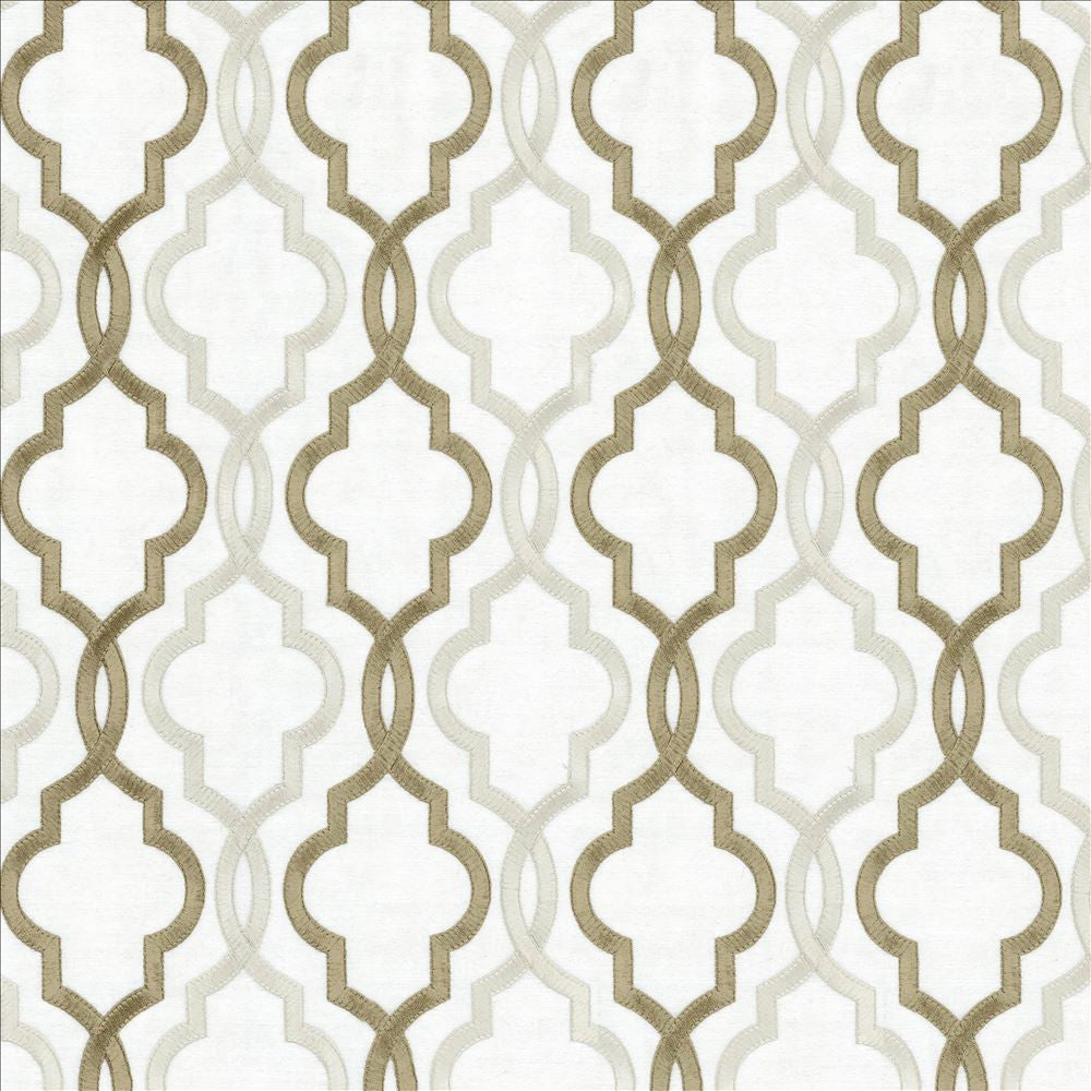 Della Ivory by Kasmir Fabric 5156 88% Rayon 12% Polyester INDIA Not Tested Horizontal: 4 6/8 inches and Vertical: 6 3/8 inches 51 - 56 - Fabric Carolina -