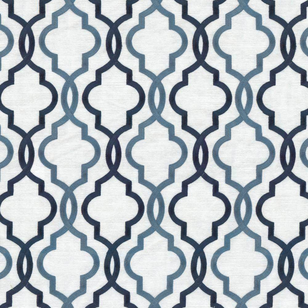 Della Nautic by Kasmir Fabric 5115 88% Rayon 12% Polyester INDIA Not Tested H: 4 6/8 inches, V:6 3/8 inches 54 - 56 - Fabric Carolina - Kasmir