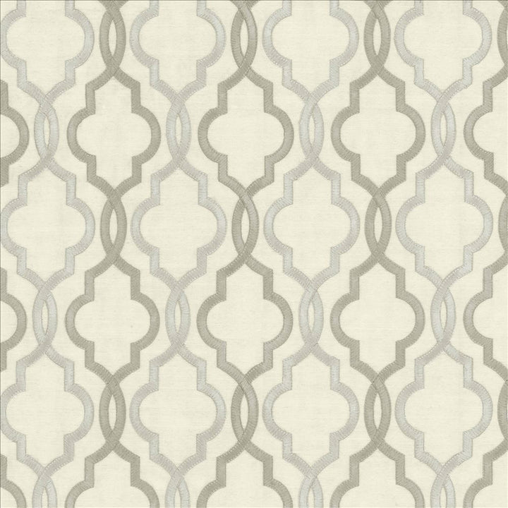 Della Platinum by Kasmir Fabric 5156 88% Rayon 12% Polyester INDIA Not Tested Horizontal: 4 6/8 inches and Vertical: 6 3/8 inches 51 - 56 - Fabric Carolina -