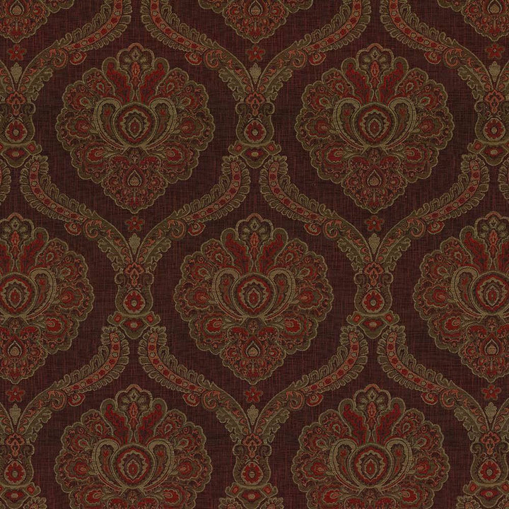 Deloche Brick by Kasmir Fabric 8003 75% Polyester 25% Viscose CHINA 30,000 Wyzenbeek Double Rubs H: 14 4/8 inches, V:22 4/8 inches 54 - 56 - Fabric Carolina - Kasmir