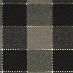 Deloche Check Charcoal by Kasmir Fabric