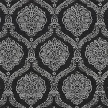 Deloche Onyx by Kasmir Fabric 8003 75% Polyester 25% Viscose CHINA 30,000 Wyzenbeek Double Rubs H: 14 4/8 inches, V: 22 4/8 inches 54 - 56 - Fabric Carolina - Kasmir