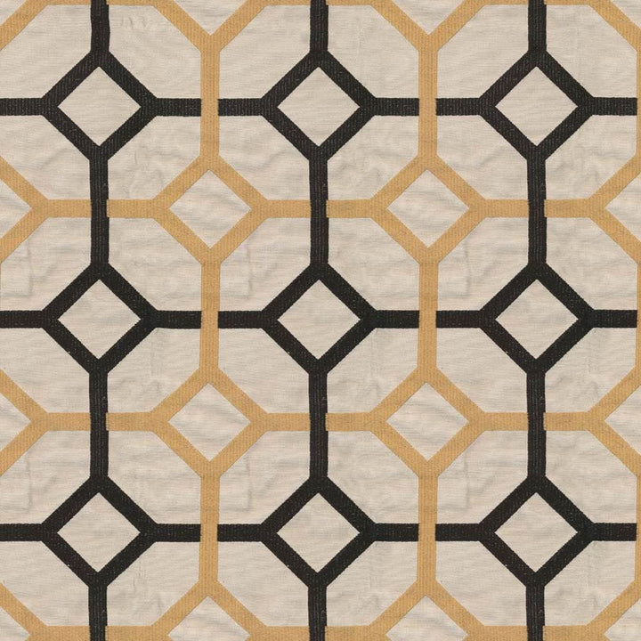 Delphi Trellis Beehive by Kasmir Fabric 1399 93% Rayon
7% Polyester
 INDIA </p><p>Repeat: Horizontal: 5 2/8 inches and Vertical: 4 6/8 inches 51 - 55 - Fabric Carolina -