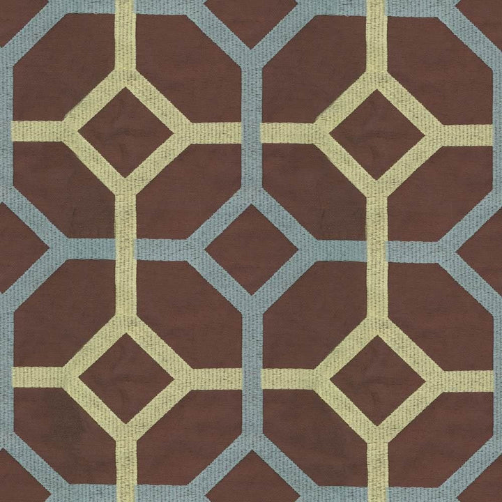 Delphi Trellis Cocoa by Kasmir Fabric 1401 93% Rayon
7% Polyester
 INDIA </p><p>Repeat: Horizontal: 5 2/8 inches and Vertical: 4 6/8 inches 51 - 55 - Fabric Carolina -